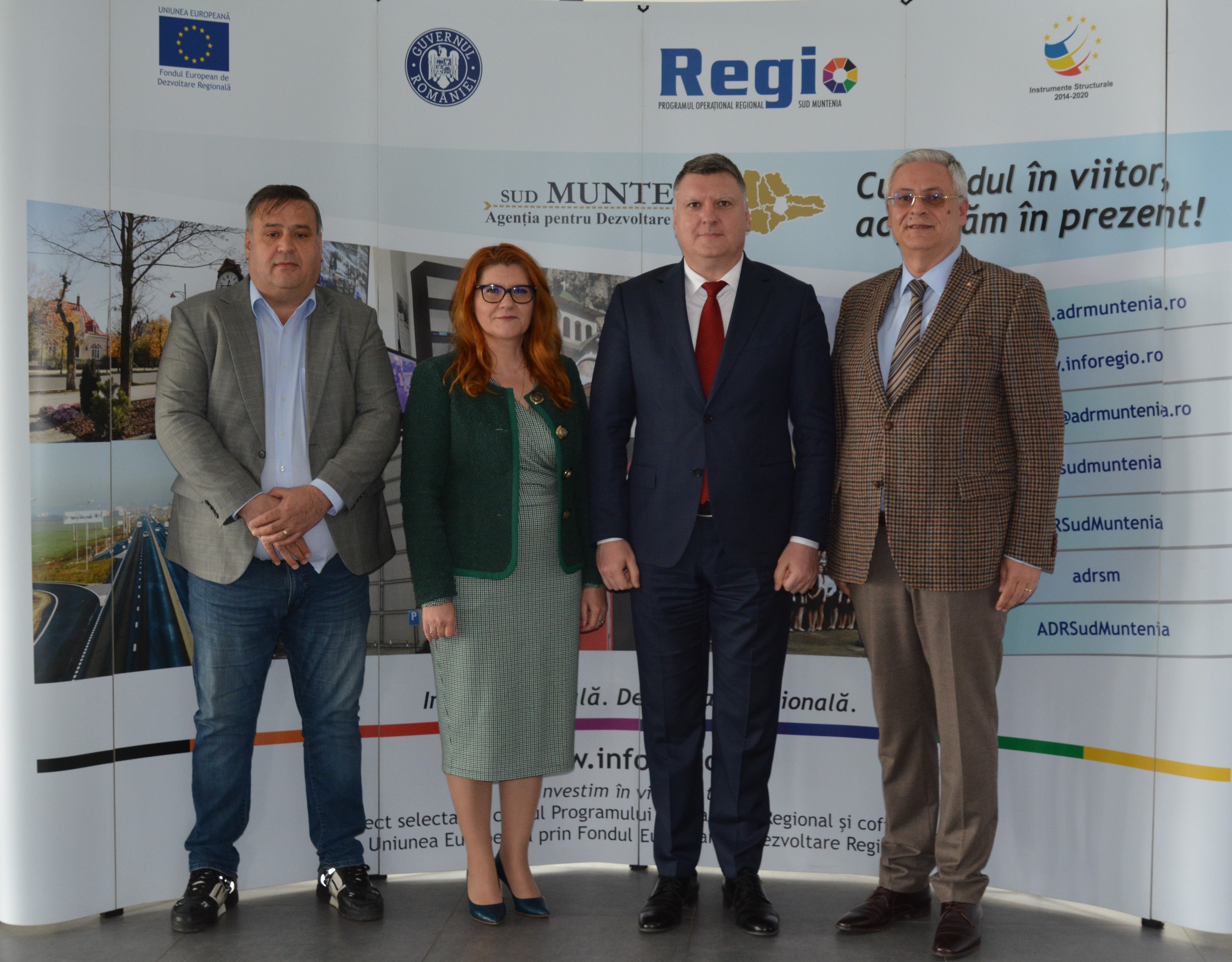Delegaţia Universităţii Valahia în vizită la sediul central al ADR Sud-Muntenia