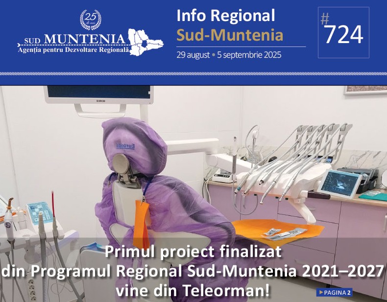 A apărut buletinul informativ Info Regional Sud-Muntenia nr. 724