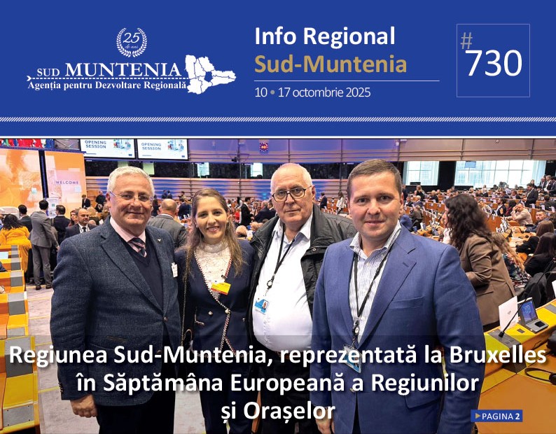 A apărut buletinul informativ Info Regional Sud-Muntenia nr. 730
