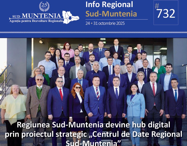 A apărut buletinul informativ Info Regional Sud-Muntenia nr. 732