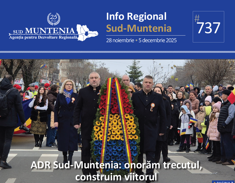 A apărut buletinul informativ Info Regional Sud-Muntenia nr. 737