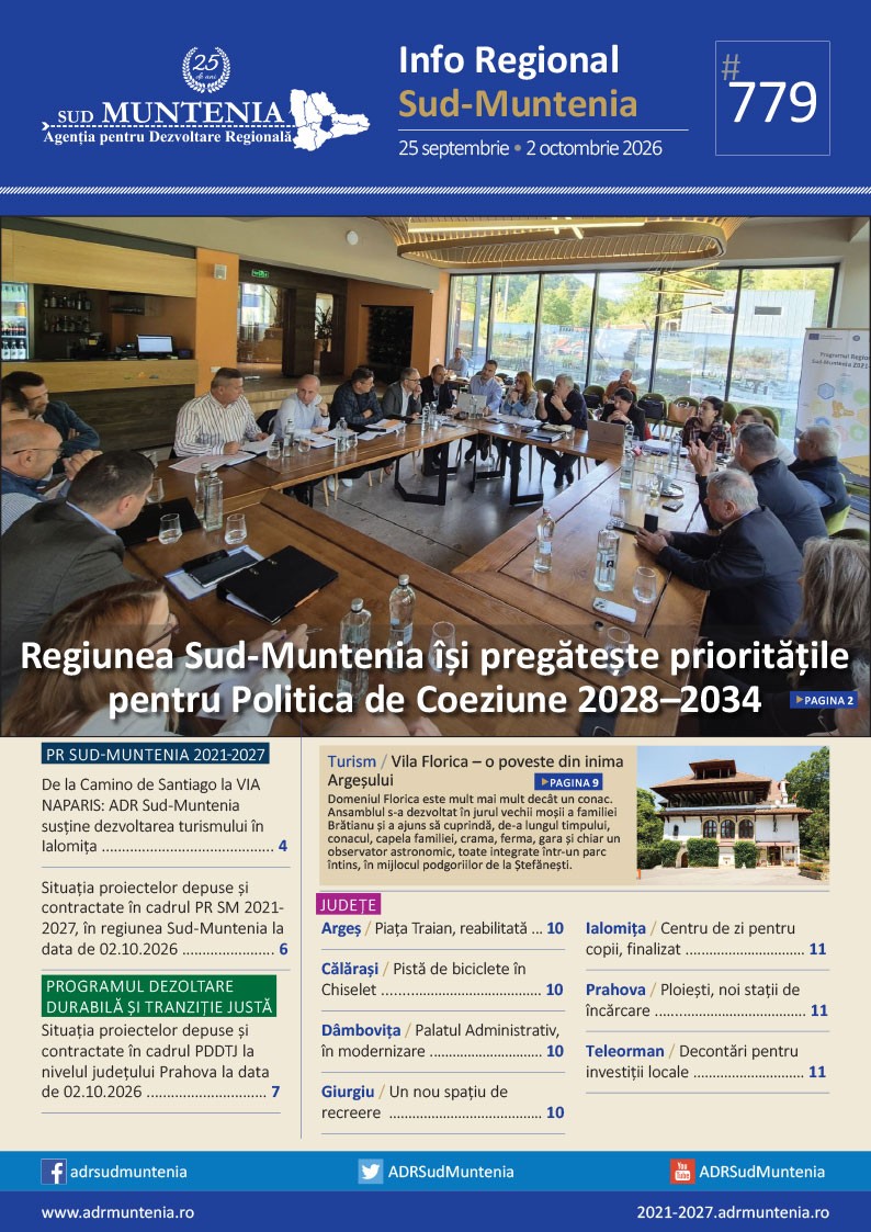 Buletin informativ nr. 779 Info Regional Sud-Muntenia